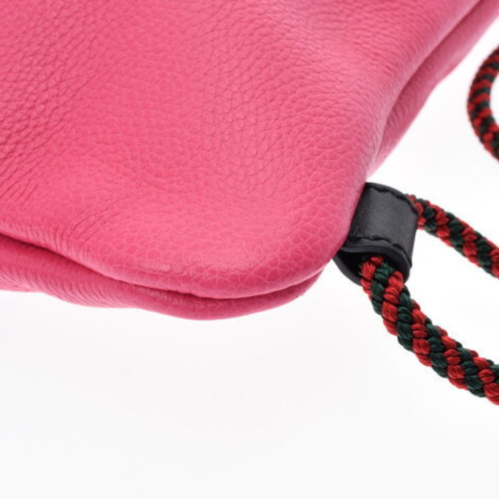 Gucci Drawstring Small Backpack Pink Leather Ruck… - image 7